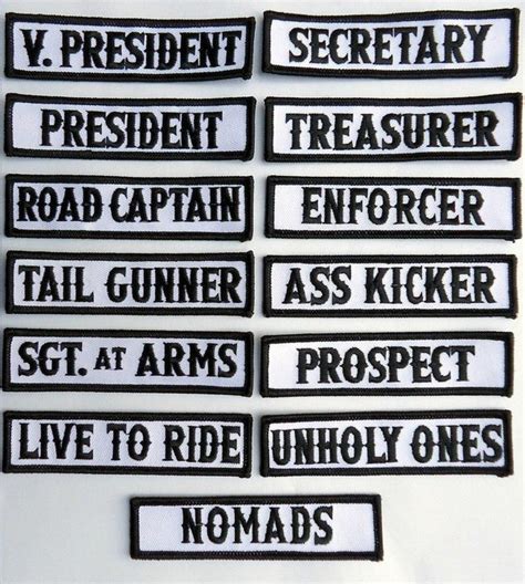 sons of anarchy ranks